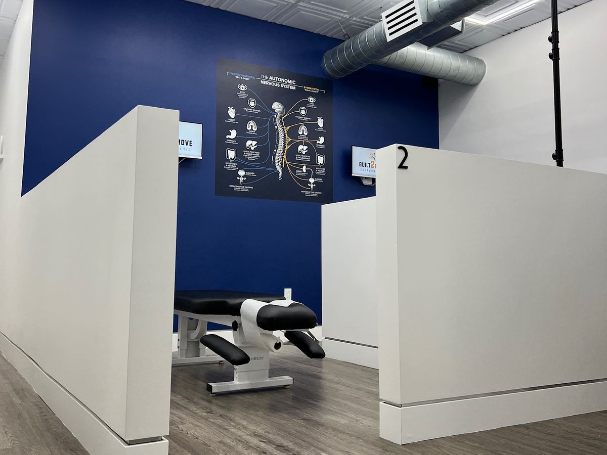Treatment room at Built 2 Move Chiropractic in Montrose